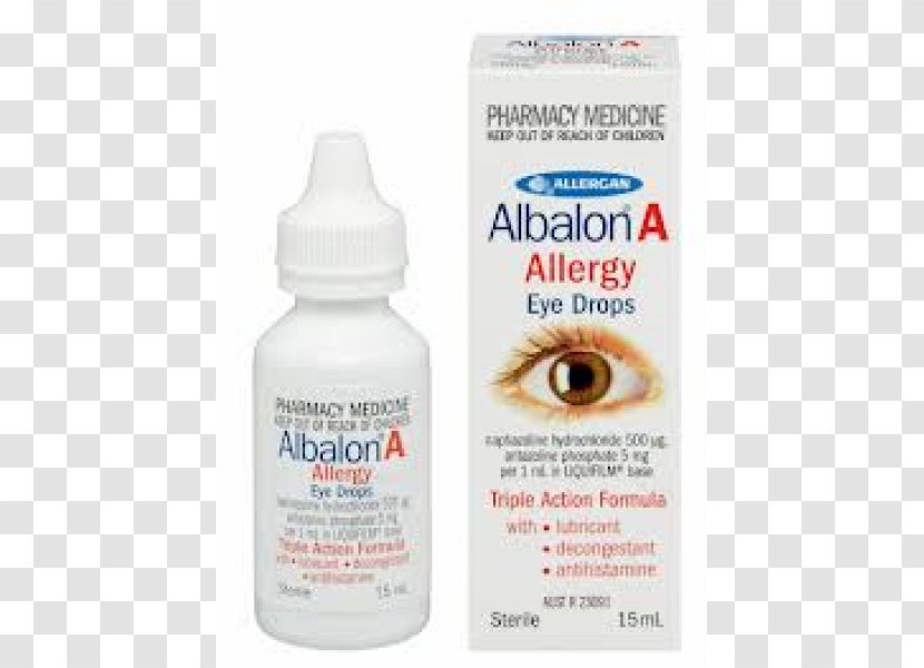 Eye Drops & Lubricants Naphazoline Allergy - Solution - Water Drop Skin Care Transparent PNG
