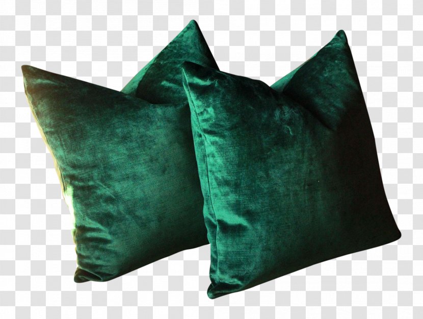 Throw Pillows Cushion Velvet Teal - Pillow Transparent PNG