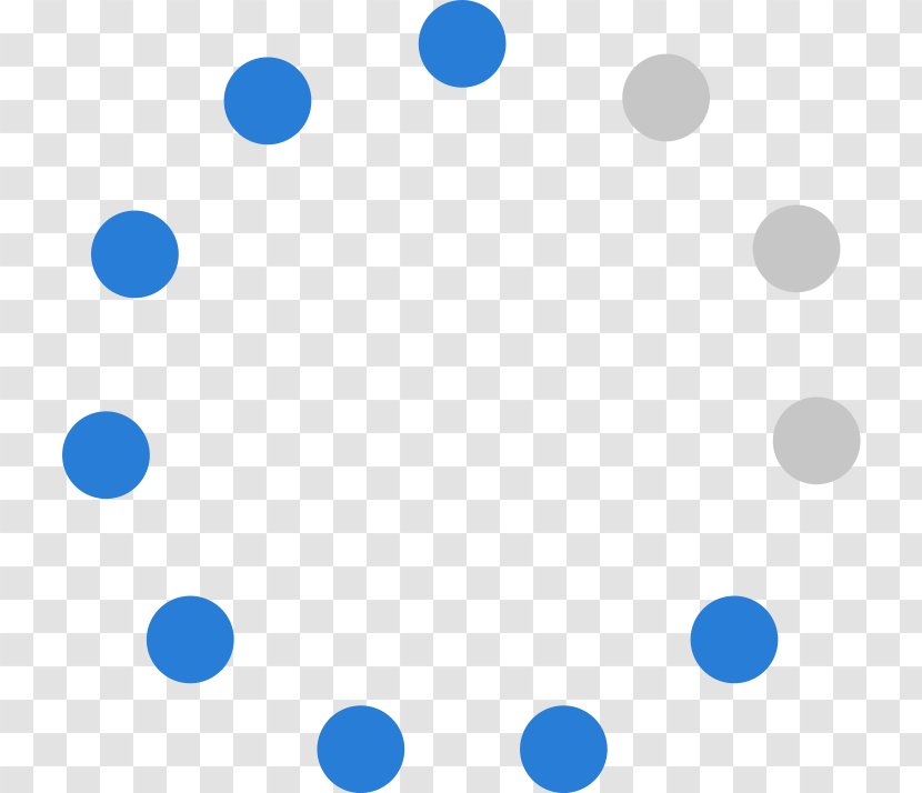 Circle - Blue - Circular Progress Bar Transparent PNG