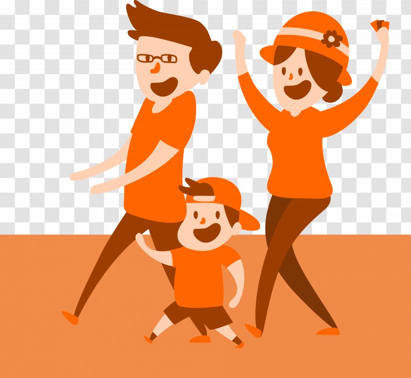 Cartoon Illustration - Flower - Orange Family Vector Transparent PNG