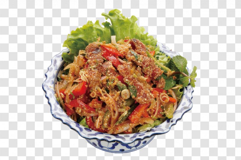 Thai Cuisine Fast Food Chicken Salad Vinaigrette - Recipe Transparent PNG
