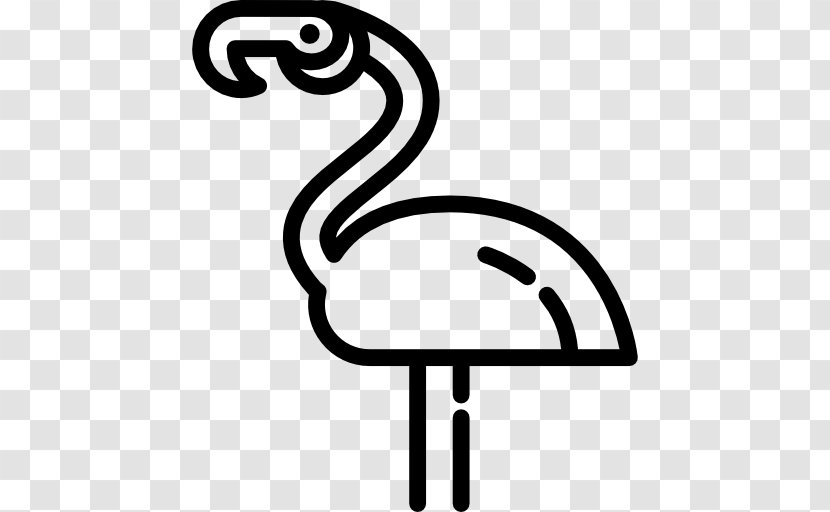 Flamingo - Andean - Black And White Transparent PNG