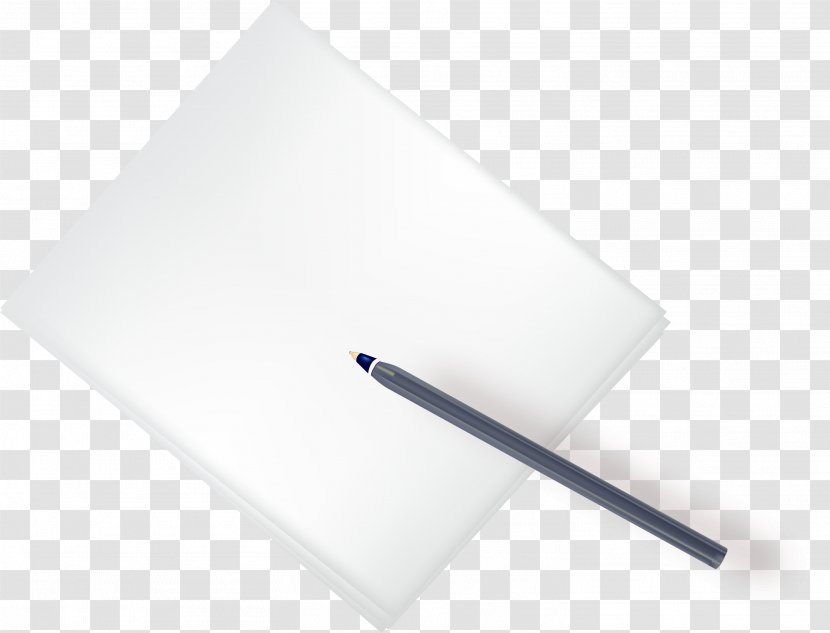 Brand Angle Material - Simple White Paper Pencil Transparent PNG
