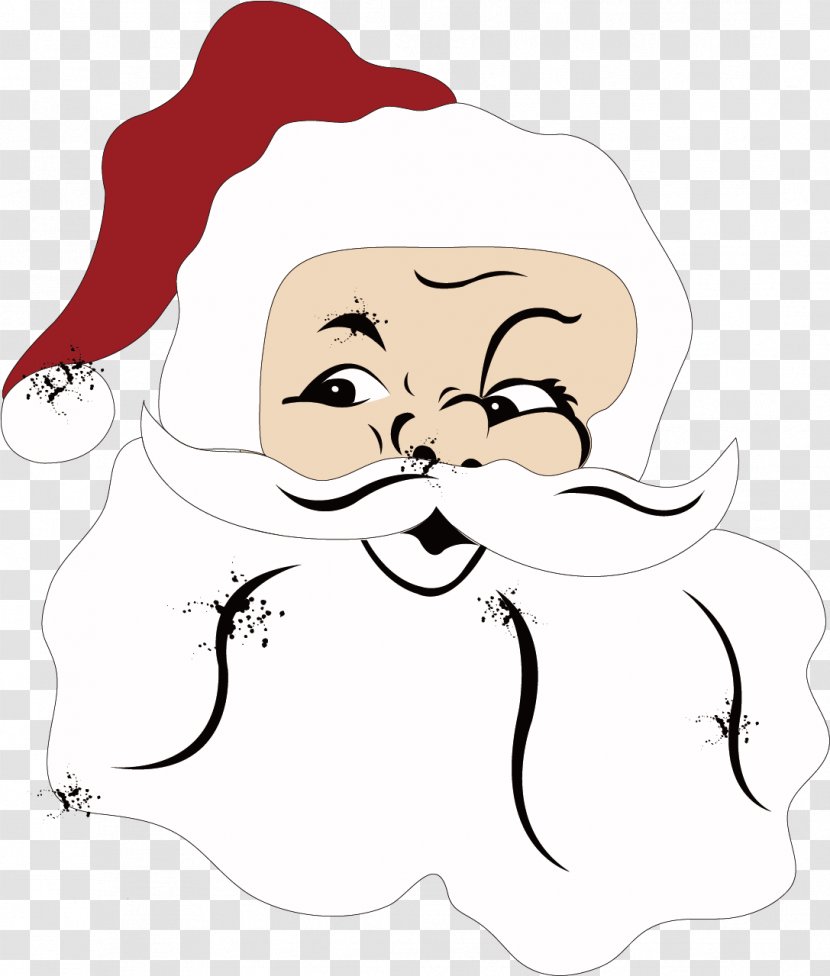 Santa Claus Christmas Avatar - Flower - Cartoon,Santa Claus,Avatar, Taobao Material,Christmas Elements Transparent PNG