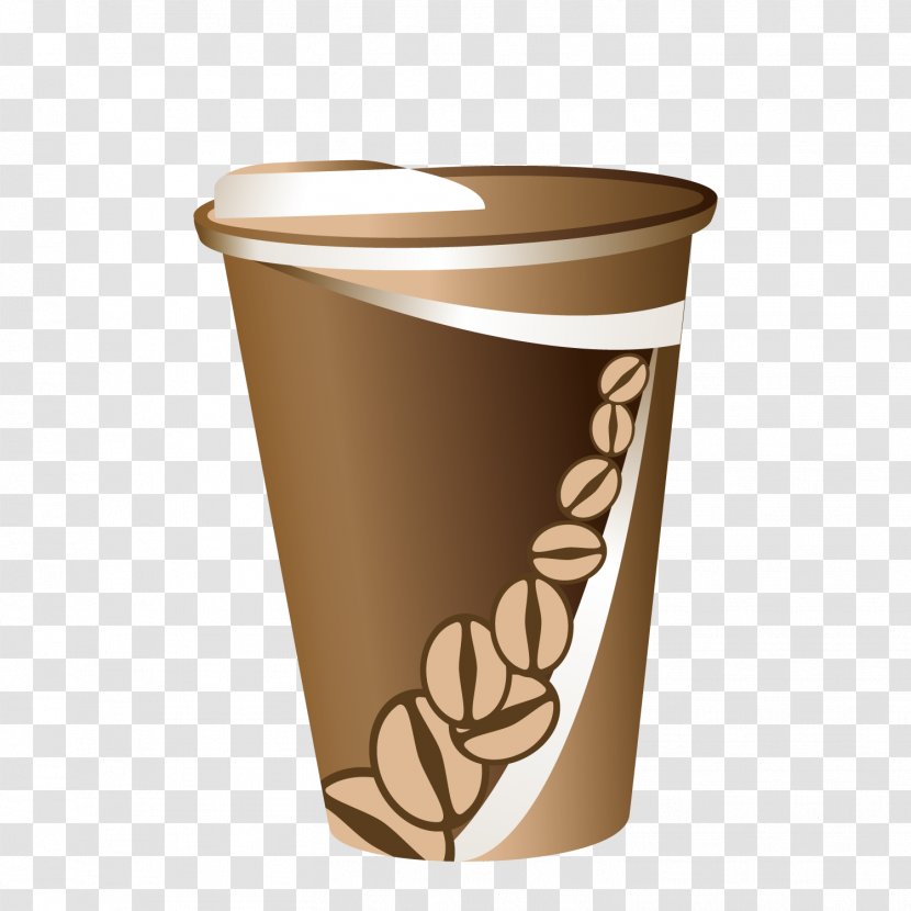 Coffee Cup Tea Caffxe8 Mocha Drink - Vector Transparent PNG