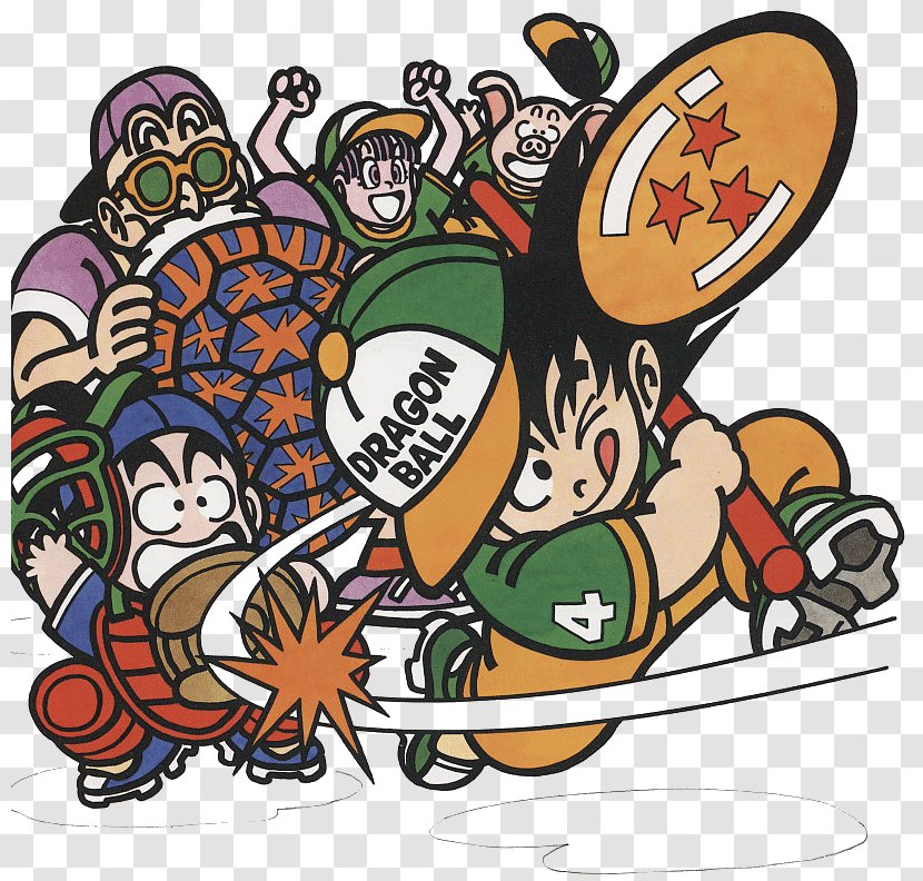 Goku Master Roshi Bulma Krillin Vegeta - Watercolor Transparent PNG