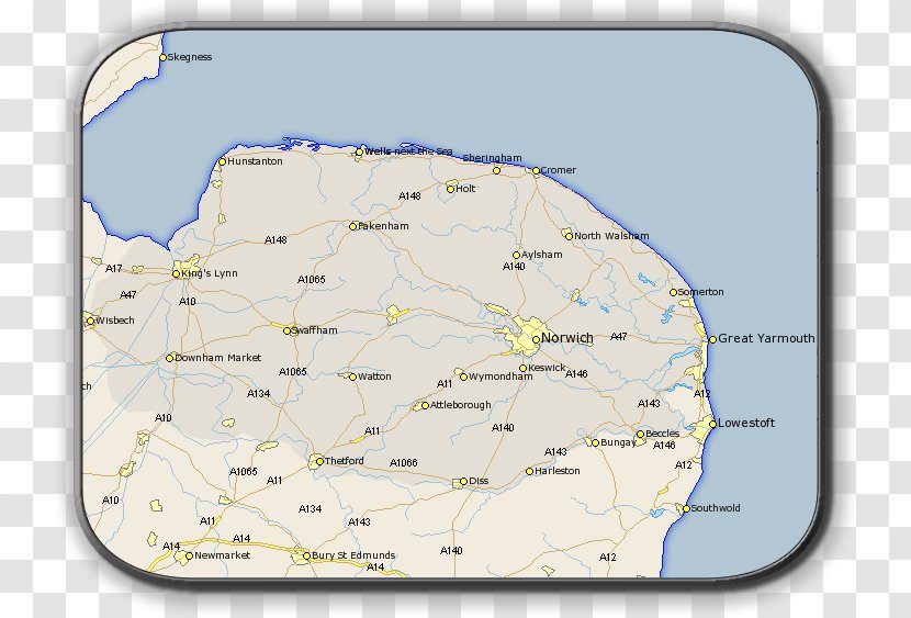 Map Hales Cawston Worcestershire North Walsham - Caravan Park Transparent PNG
