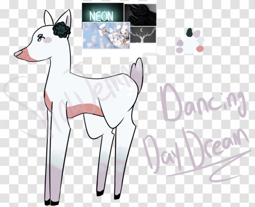 Reindeer Horse Mammal Dog Cartoon - Flower Transparent PNG