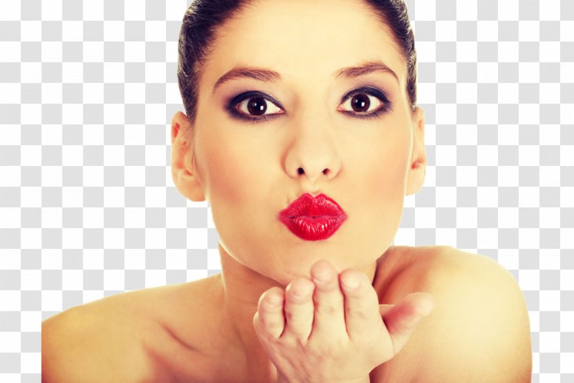 Air Kiss Red Icon - Woman - Beauty Offer Kisses Transparent PNG