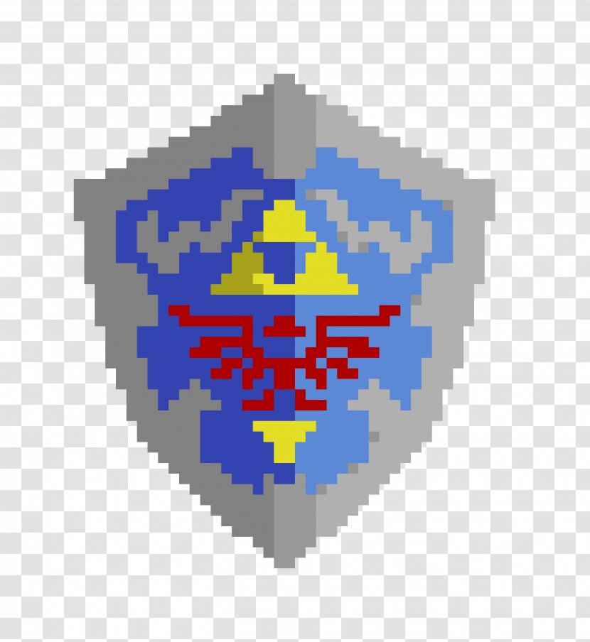 Minecraft Link Pixel Art Hylian - Deviantart - Shield Transparent PNG