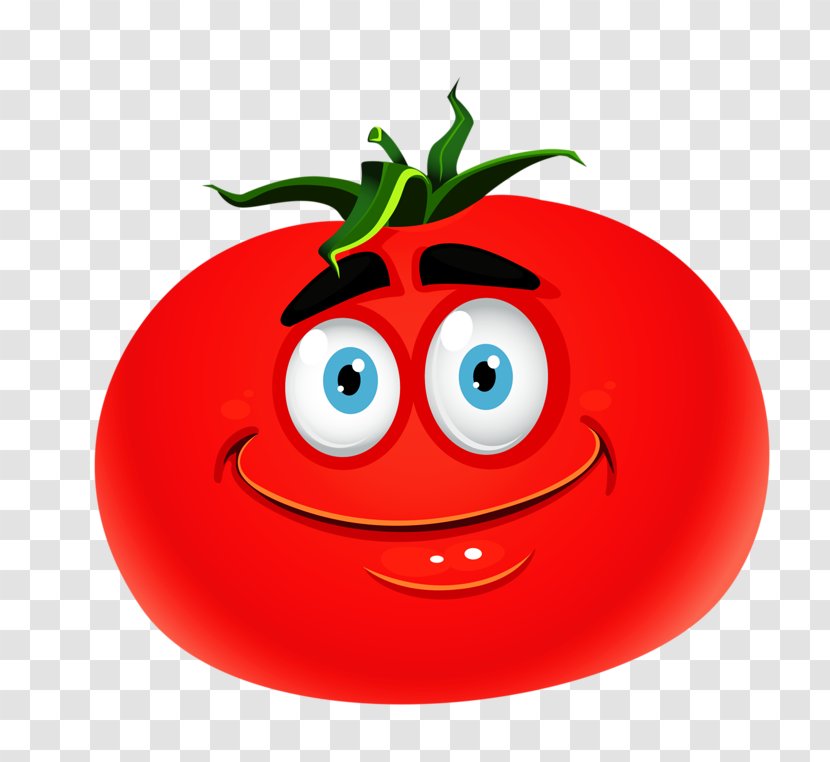 Tomato Smiley Emoticon Parmigiana Clip Art - Vegetable Transparent PNG