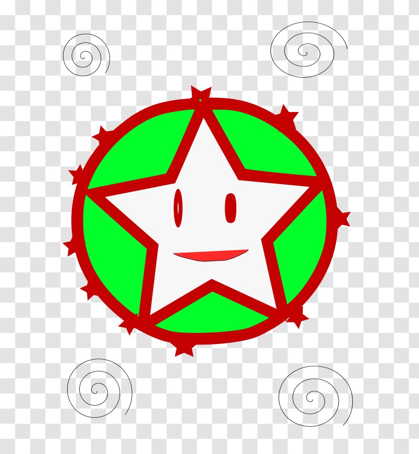 Star Smile Shape Clip Art - Green - Chuck Norris Transparent PNG