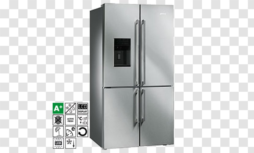 Refrigerator Door Auto-defrost Smeg Freezers Transparent PNG
