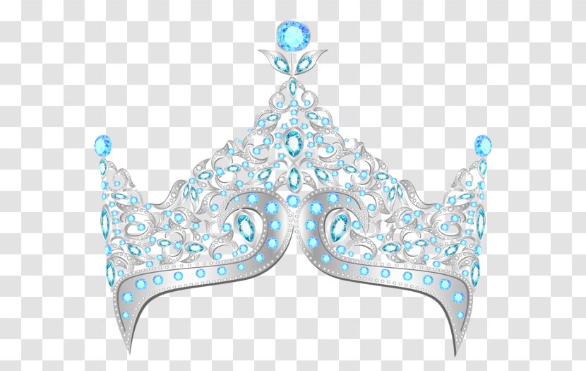 Elsa Crown Tiara Clip Art - Blue - Princess Transparent PNG