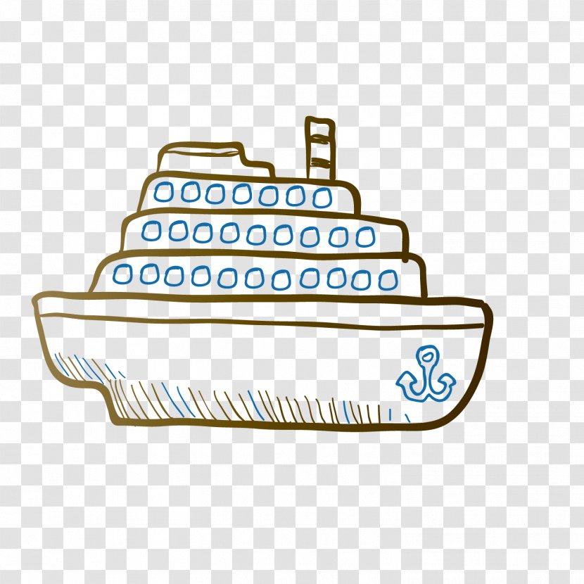 Ship Drawing Boat - Line Pen Transparent PNG