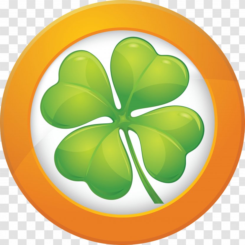 Four-leaf Clover Symbol Clip Art - Green Transparent PNG
