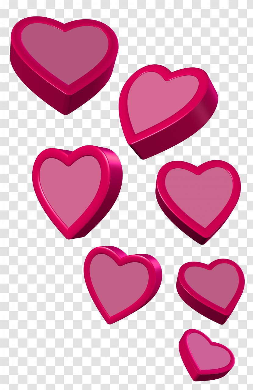 Heart Free Clip Art - Scalable Vector Graphics - Pink Hearts Pictures Transparent PNG