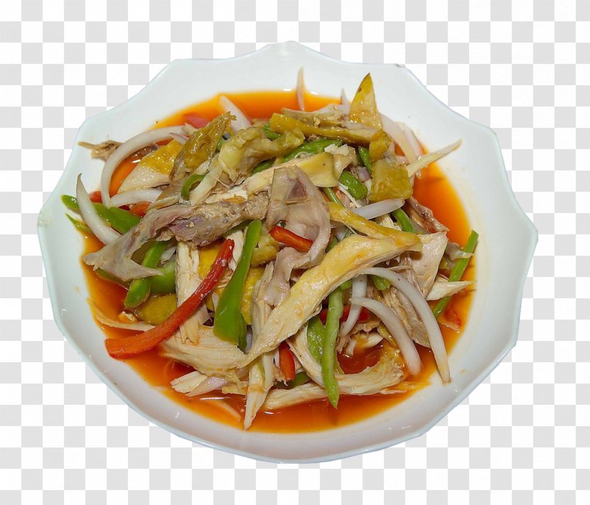 Twice Cooked Pork Bell Pepper Sweet And Sour Chili Con Carne Chicken - Cuisine - Green Onion Transparent PNG