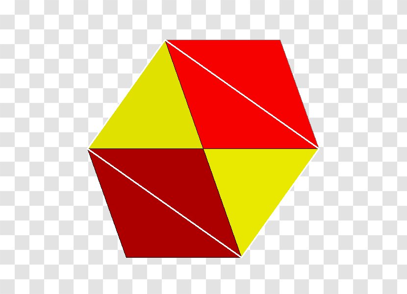 Cuboctahedron Triangle Polyhedron Face Vertex Figure - Yellow Transparent PNG