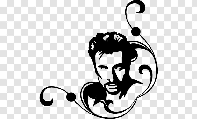 Sticker Adhesive Clip Art Vinyl Group Silhouette - Flower - Johnny Hallyday Vector Transparent PNG