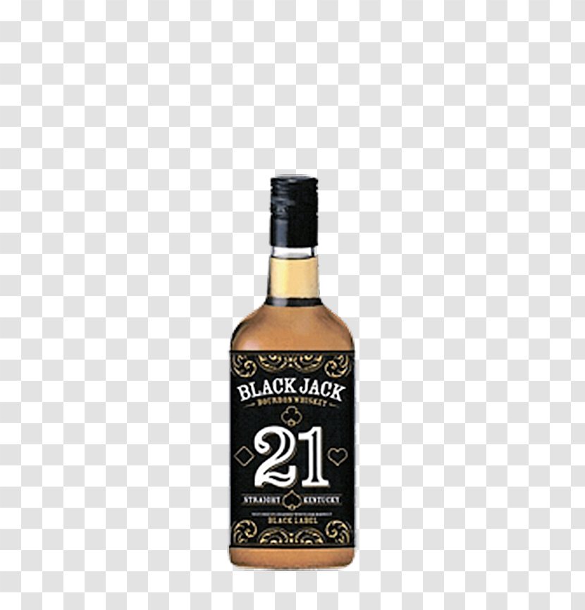 Bourbon Whiskey Scotch Whisky Blackjack Gin - Silhouette - Band Black Jack Transparent PNG