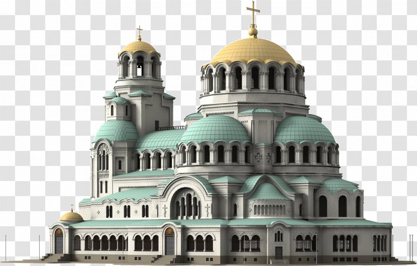 Alexander Nevsky Cathedral, Sofia Zograf Monastery Church - Christian - Castle Building Transparent PNG
