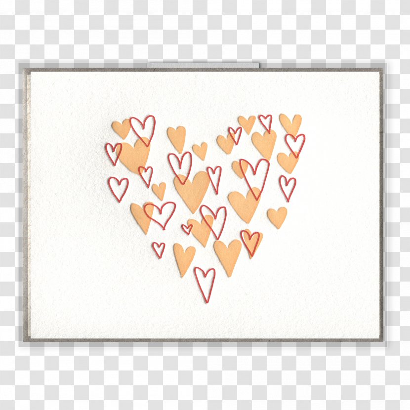 Paper Greeting & Note Cards Valentine's Day Heart - Birthday - Letterpress Transparent PNG