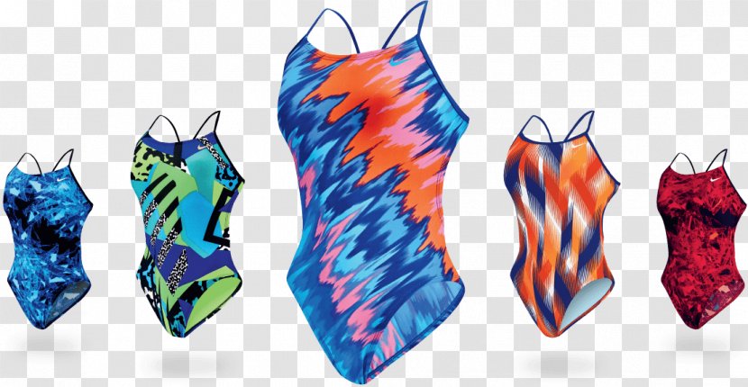 Nike One-piece Swimsuit Blue Swimming Transparent PNG