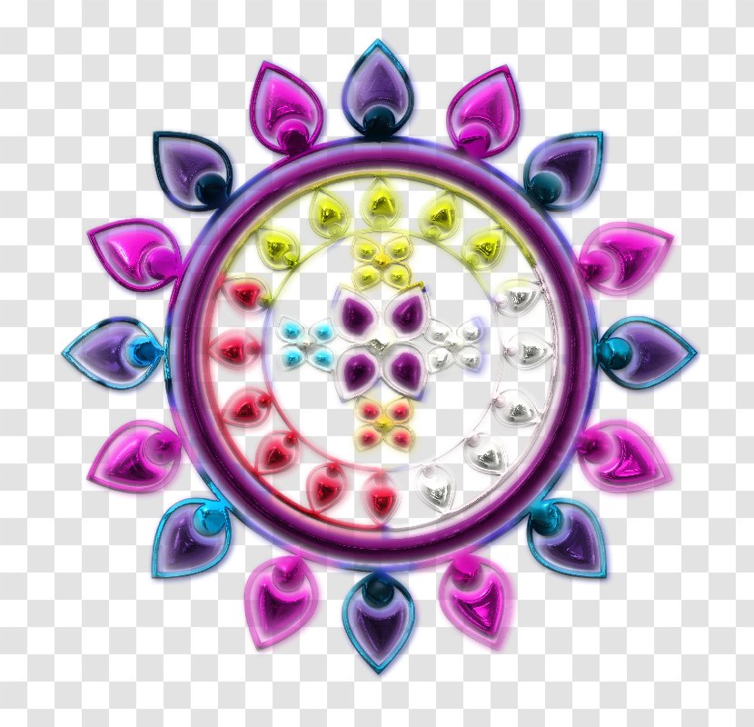 Picture Frames - Violet - Flower Circle Art Transparent PNG