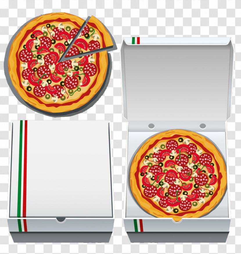 Pizza Box Take-out Fast Food Delivery - Cardboard Transparent PNG