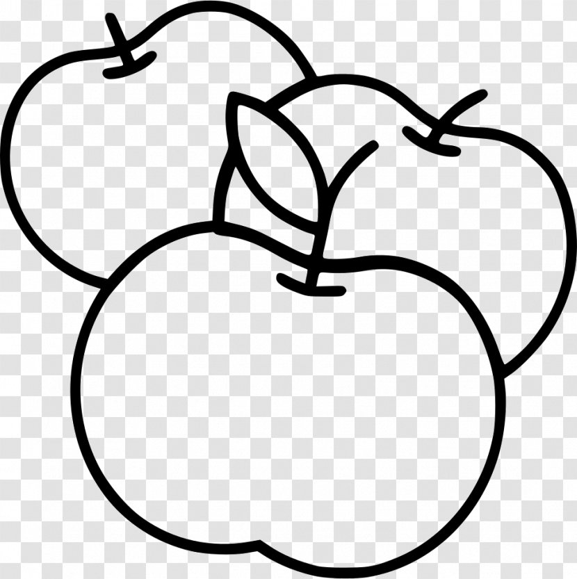 Black And White Depositphotos Clip Art - Apple Fruit Draw Transparent PNG