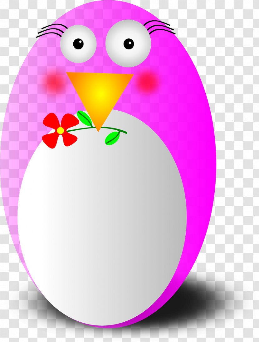 Penguin Cartoon Clip Art - Tree - Pink Transparent PNG