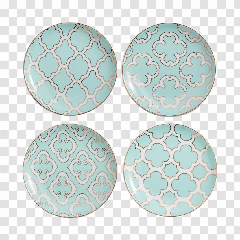 Turquoise Circle Tableware - Aqua - Porcelain Plate Letinous Edodes Transparent PNG