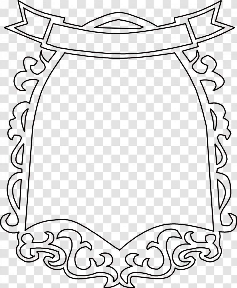 Black And White - Clothing - Round Border Frame Transparent PNG