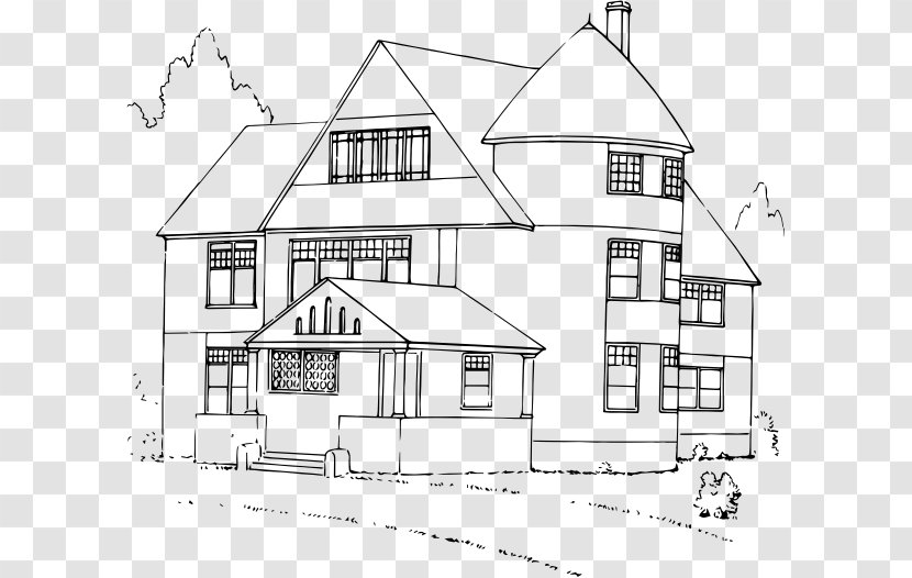House Drawing Clip Art - Point - White Transparent PNG