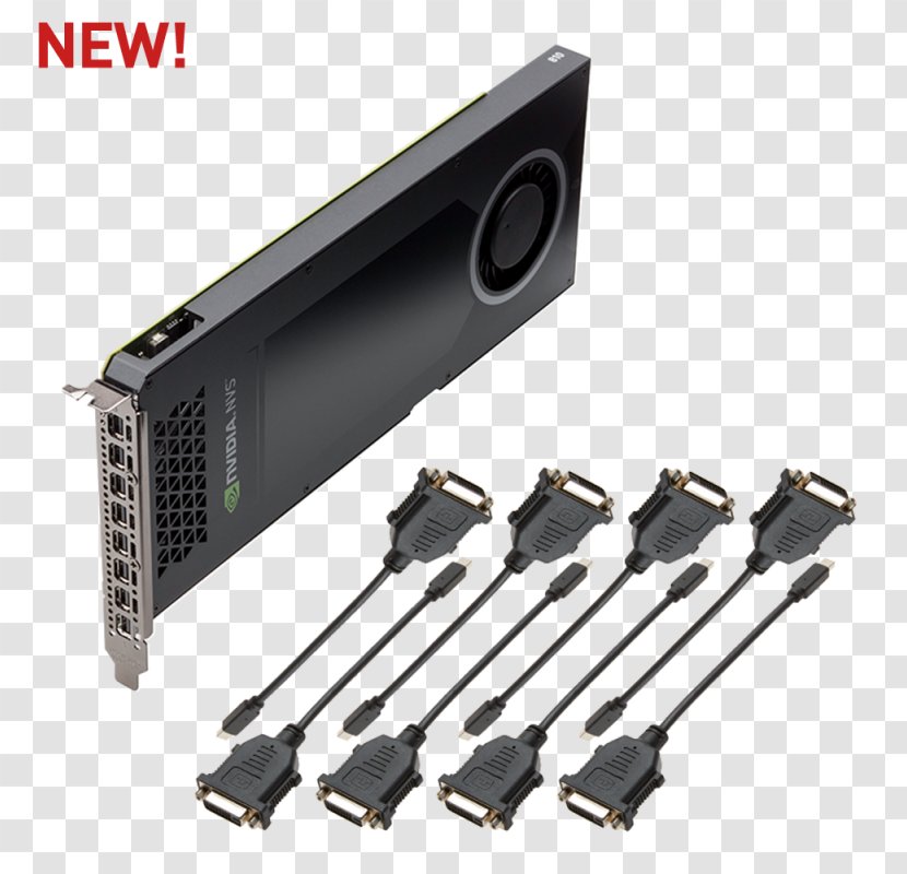 Graphics Cards & Video Adapters NVIDIA NVS 810 Nvidia Quadro PNY Technologies PCI Express Transparent PNG