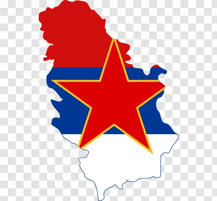 Flag Of Serbia Socialist Republic And Montenegro Kingdom - Tree Transparent PNG