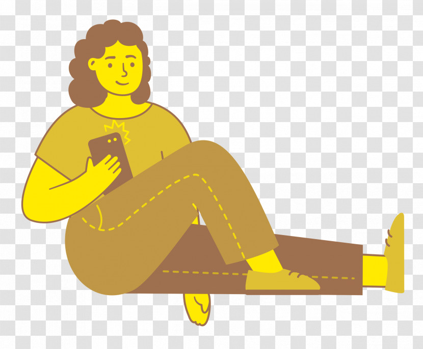 Sitting On Floor Sitting Woman Transparent PNG
