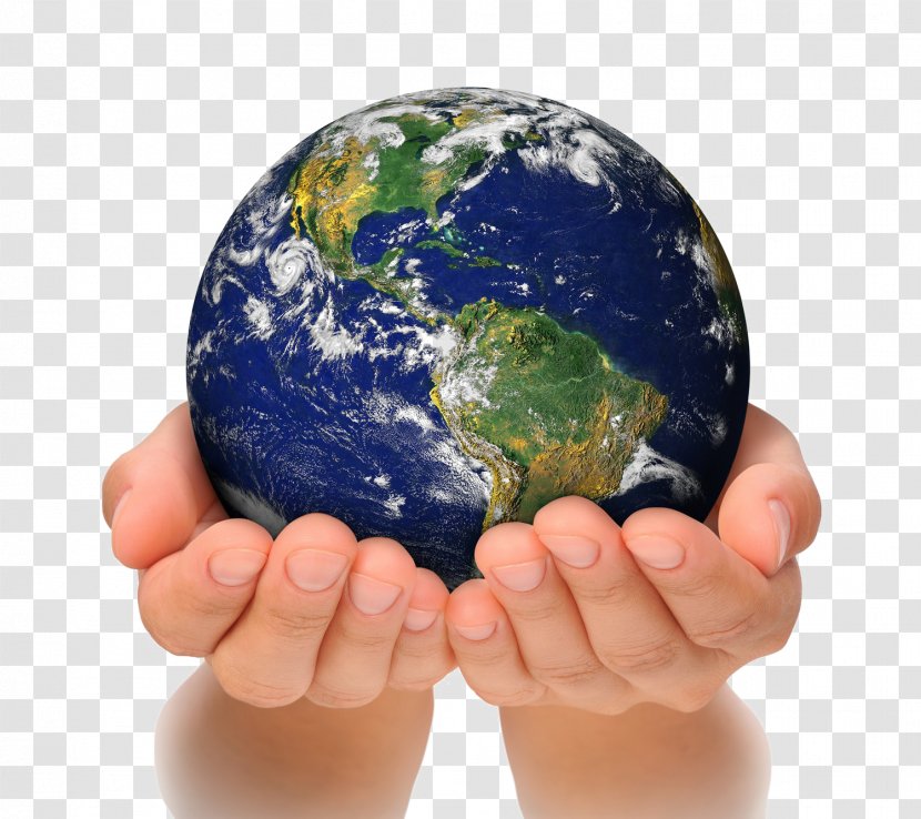 Globe Earth Stock Photography - Holding Hands Transparent PNG
