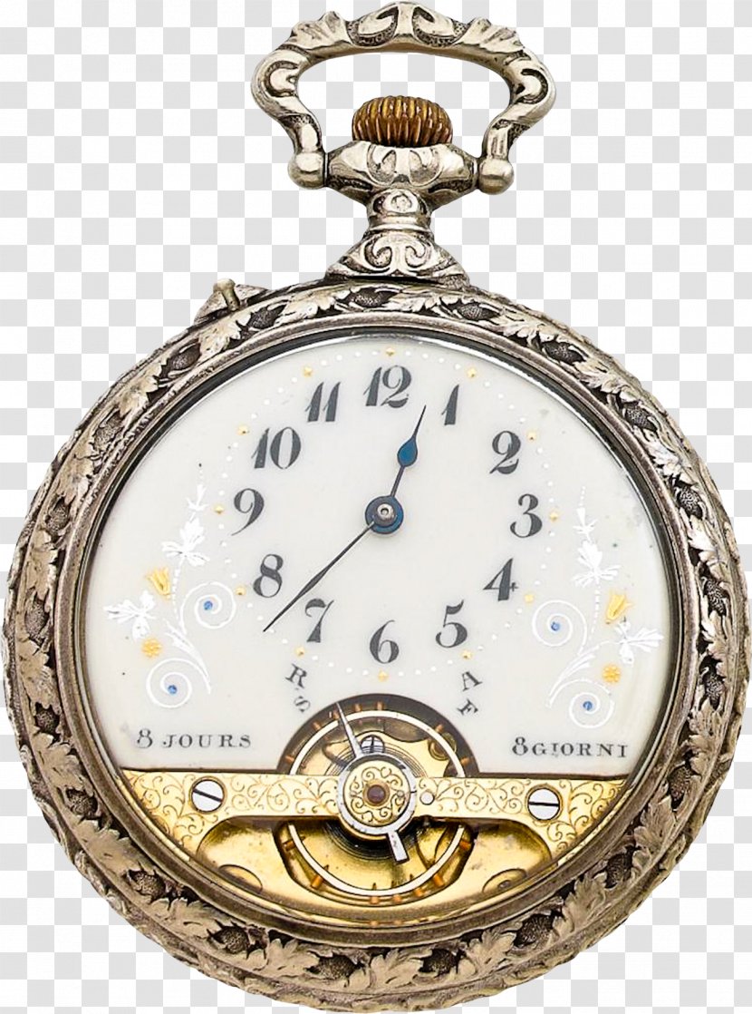 Pocket Watch Clock Chain - Designer Transparent PNG