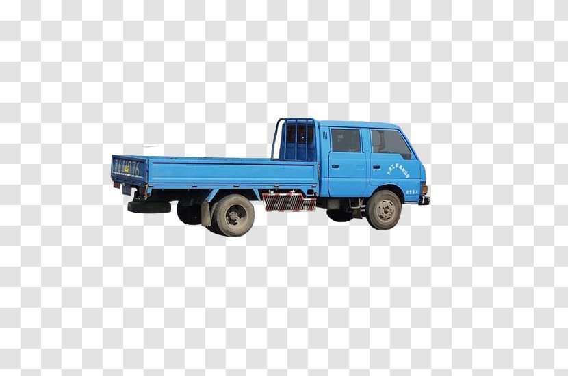 Car Van Truck Vehicle - Semitrailer - Blue Transparent PNG