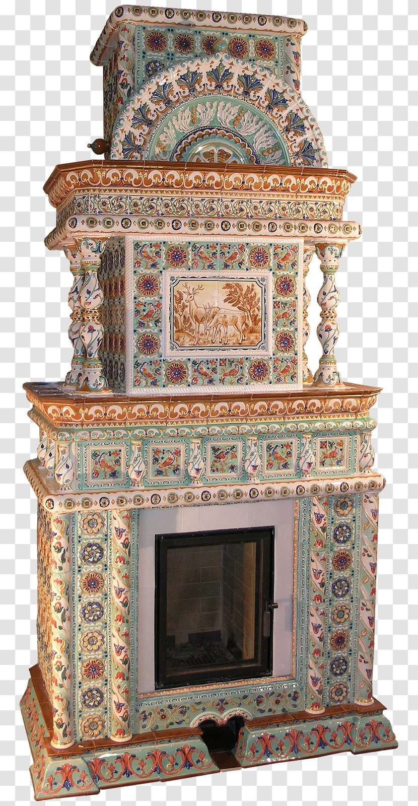 Shrine Antique Carving Fireplace - Temple Transparent PNG