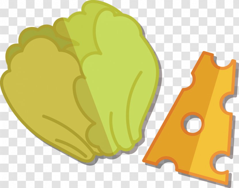 Breakfast Hamburger Flat Design - Lettuce - And Cheese Transparent PNG