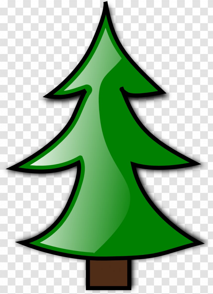 Christmas Tree Cartoon Clip Art - Tinsel - Xmas Transparent PNG