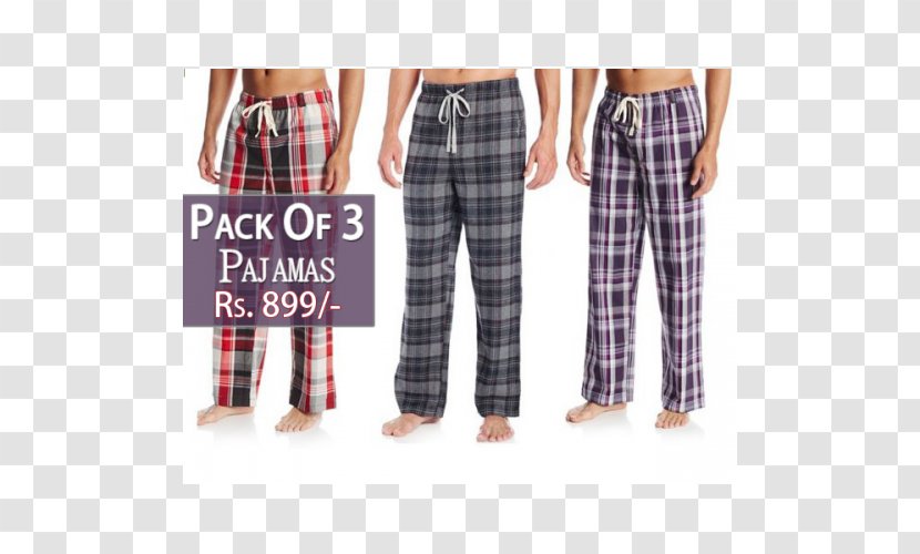 Jeans T-shirt Pajamas Pants Check - Boxer Shorts Transparent PNG