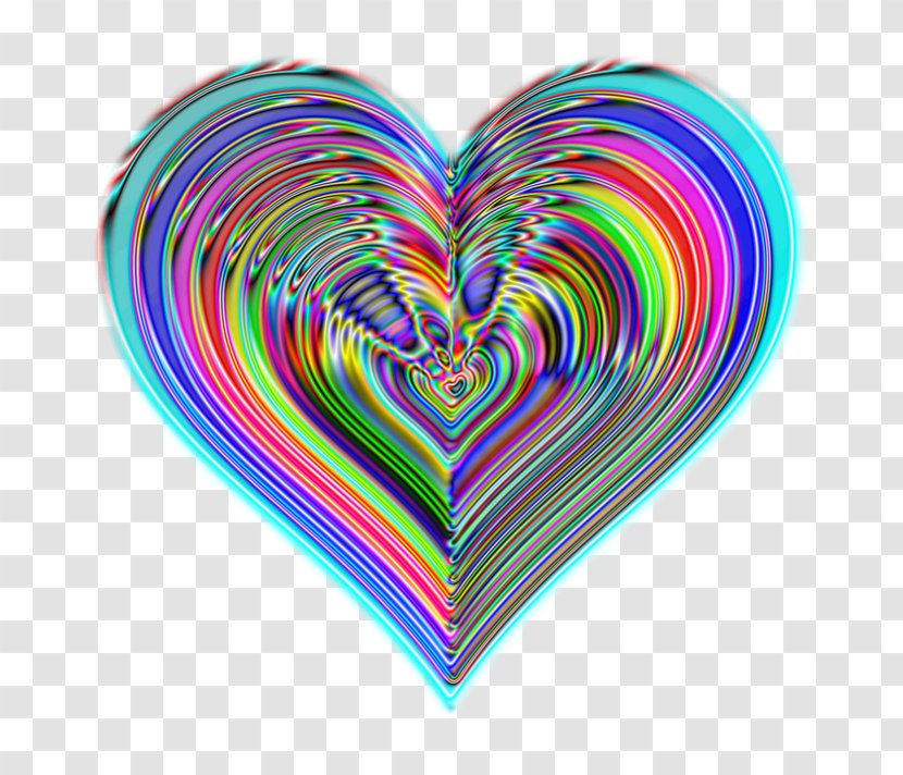 Heart Color Love - Watercolor Transparent PNG
