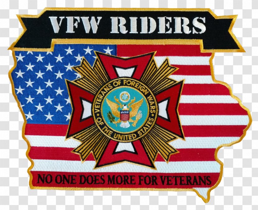 Veterans Of Foreign Wars Department Iowa Logo Emblem - Motorcycle Ambulance Transparent PNG