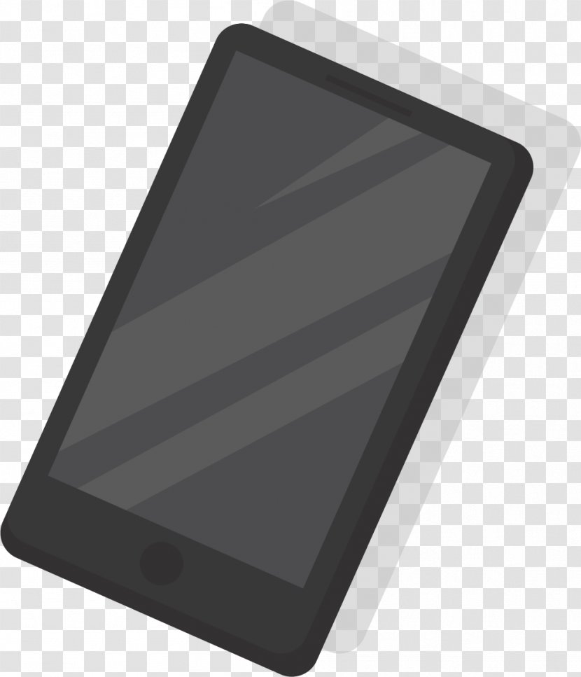 Electronics Multimedia Pattern - Rectangle - Used Black Phone Transparent PNG