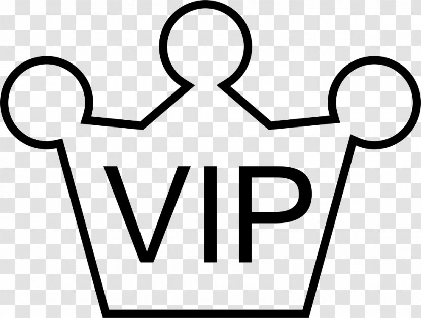 Clip Art - Black And White - Vector Vip Transparent PNG