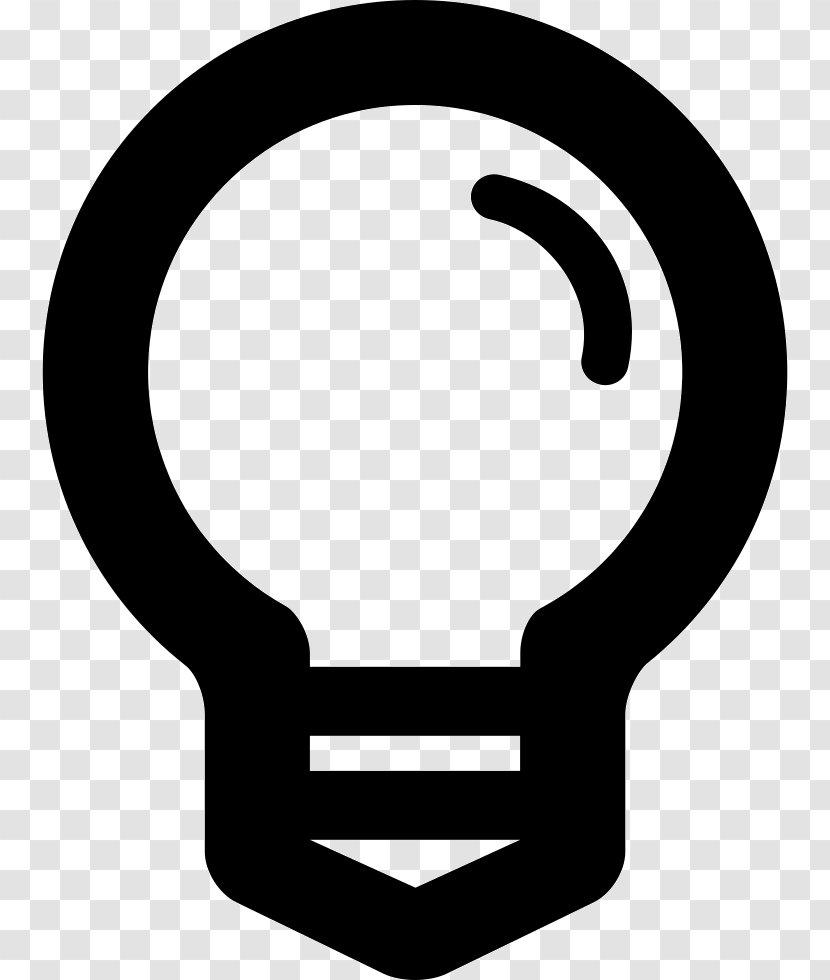 Clip Art Black & White - Symbol - M LineSigns Frame Light Bulb Transparent PNG